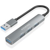 Hub USB 3.0 Aisens A106-0859/ 4xUSB/ Gris