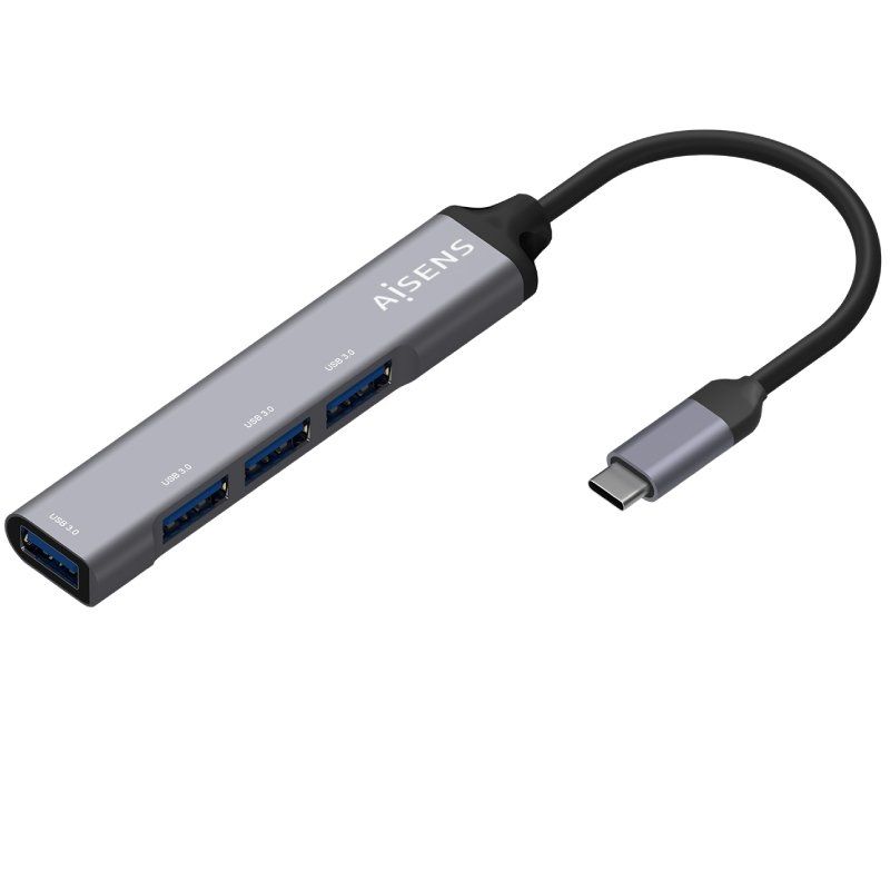 Hub USB Tipo-C Aisens A109-0541/ 4xUSB