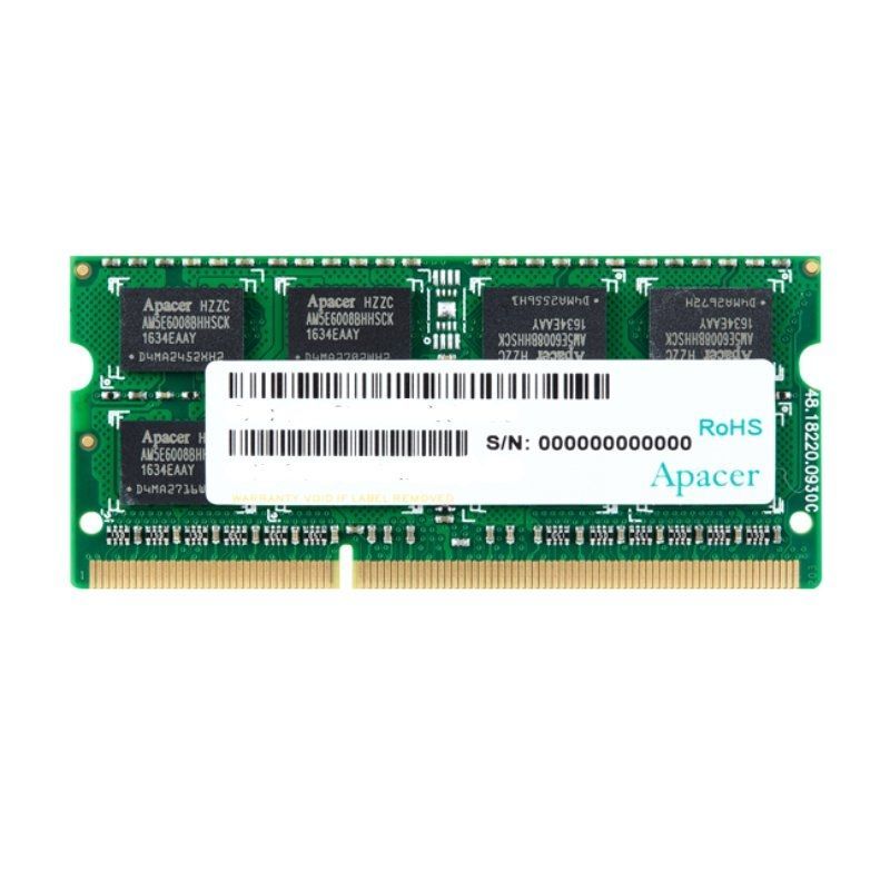 Memoria RAM Apacer 4GB/ DDR3/ 1600MHz/ 1.5V/ CL11/ SODIMM - Ítem