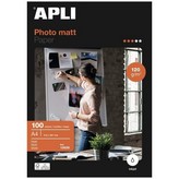 Papel Fotográfico Apli Matt 12626/ DIN A4/ 120g/ 100 Hojas/ Mate