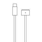 Cable Apple USB Tipo-C a Magsafe 3 para MacBook Pro 14' y 16'/ 2021/ 2m