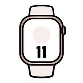 Apple Watch Series 11/ GPS/ 42mm/ Oro Rosa/ Correa Deportiva Rosa rubor (S/M)