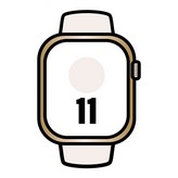 Apple Watch Series 11/ GPS/ Cellular/ 46mm/ Titanio Dorado/ Correa Deportiva Rosa Rubor (S/M)