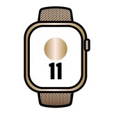 Apple Watch Series 11/ GPS/ Cellular/ 46mm/ Titanio Dorado/ Correa Milanese Dorada Loop M/L