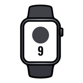 Apple Watch Series 9/ GPS/ 41mm/ Caja de Aluminio Medianoche/ Correa Deportiva Medianoche M/L