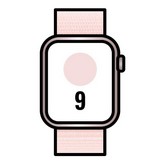 Apple Watch Series 9/ GPS/ 41mm/ Caja de Aluminio Rosa/ Correa Deportiva Loop Rosa Claro