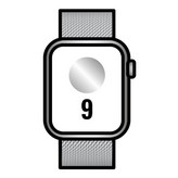 Apple Watch Series 9/ GPS/ Cellular/ 45mm/ Caja de Acero Plata/ Correa Milanese Loop Plata