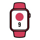 Apple Watch Series 9/ GPS/ 41mm/ Caja de Aluminio Rojo/ Correa Deportiva Rojo M/L