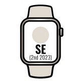Apple Watch SE 2 Gen 2023/ GPS/ 44mm/ Caja de Aluminio Blanco Estrella/ Correa Deportiva Blanco Estrella M/L
