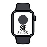 Apple Watch SE 2 Gen 2023/ GPS/ 44mm/ Caja de Aluminio Medianoche/ Correa Deportiva Medianoche M/L
