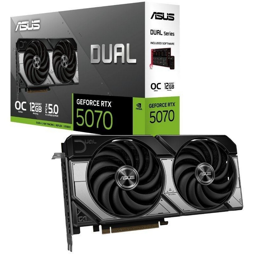 Tarjeta Gráfica Asus Dual GeForce RTX 5070 OC/ 12GB GDDR7