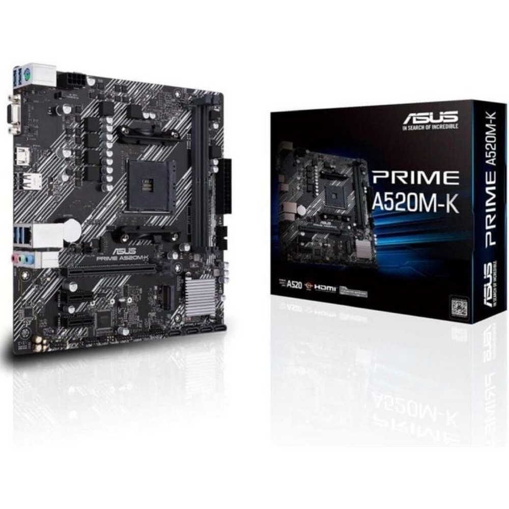 Placa Base Asus Prime A520M-K Socket AM4/ DDR4/ PCIe 3.0/ Micro ATX