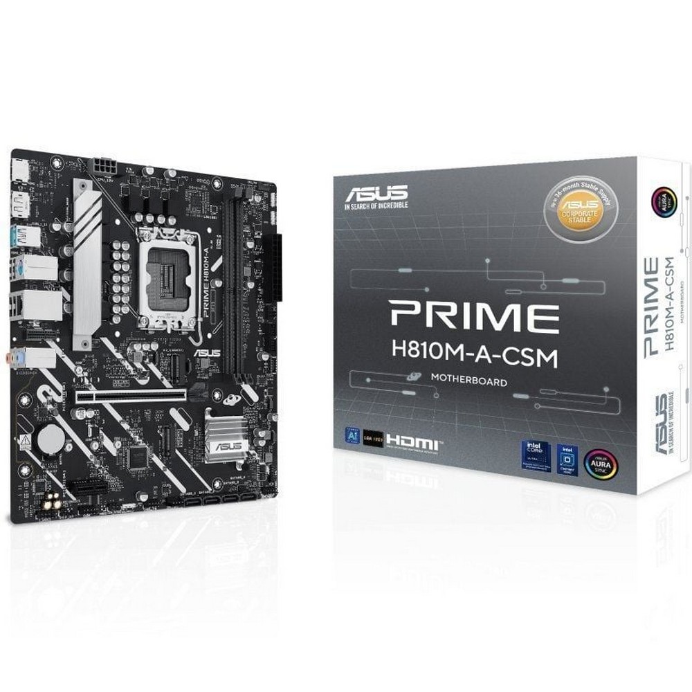 Placa Base Asus PRIME H810M-A-CSM Socket 1851/ DDR5/ PCIe 4.0/ Micro ATX