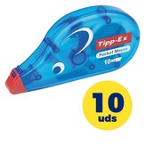 Caja de Correctores de Escritura en Cinta Bic Tipp-Ex Pocket Mouse/ 4.2mm x 10m/ 10 unidades