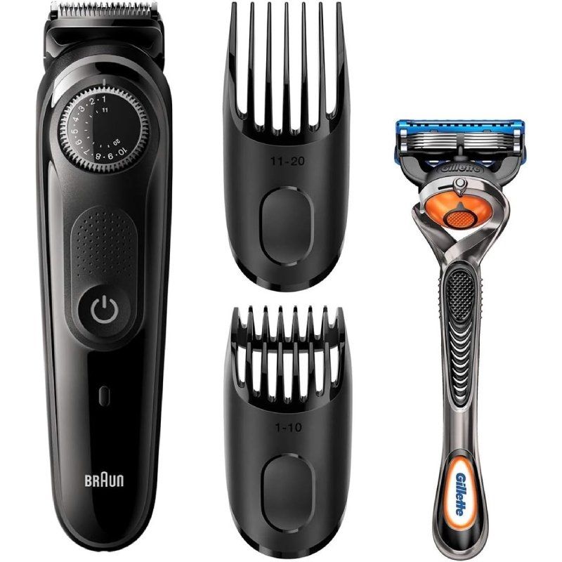 Cortabarbas Braun Beardtrimmer Series 3000 BT3242/ con Batería/ Incluye Gillette F5 ProGlide - Ítem