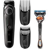 Cortabarbas Braun Beardtrimmer Series 3000 BT3242/ con Batería/ Incluye Gillette F5 ProGlide