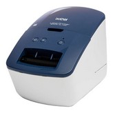 Impresora de Etiquetas Brother QL-600B/ Térmica/ Ancho etiqueta 62mm/ USB/ Azul y Blanca