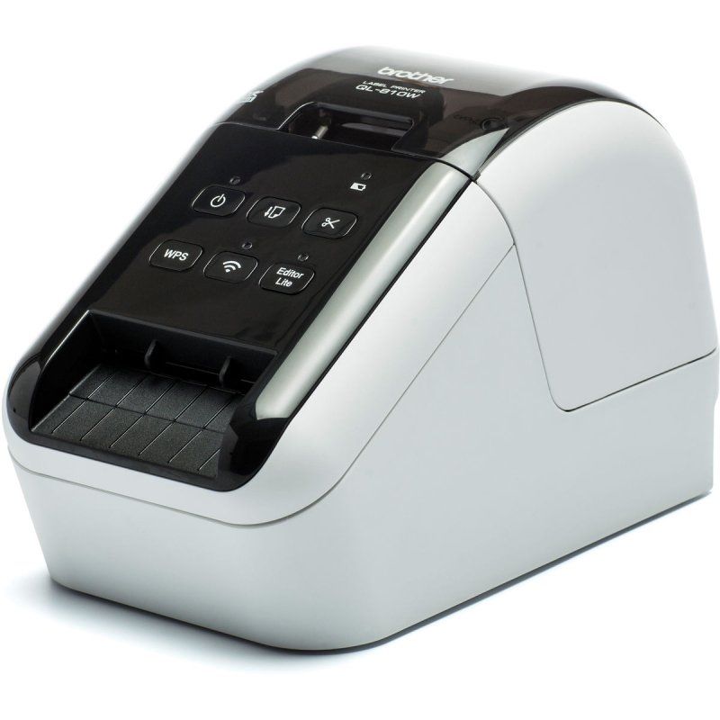 Impresora de Etiquetas Brother QL-810WC/ Térmica/ Ancho etiqueta 62mm/ USB-WiFi/ Blanca y Negra