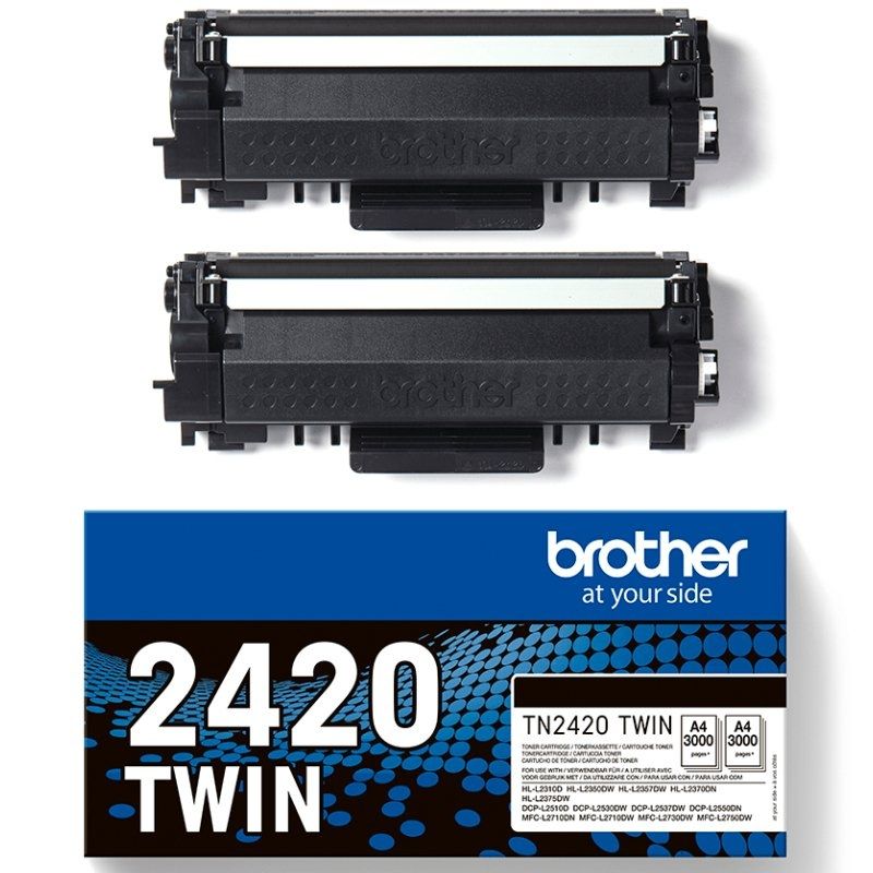 Tóner Original Brother TN2420TWIN Multipack XL Alta Capacidad/ 2x Negro - Ítem