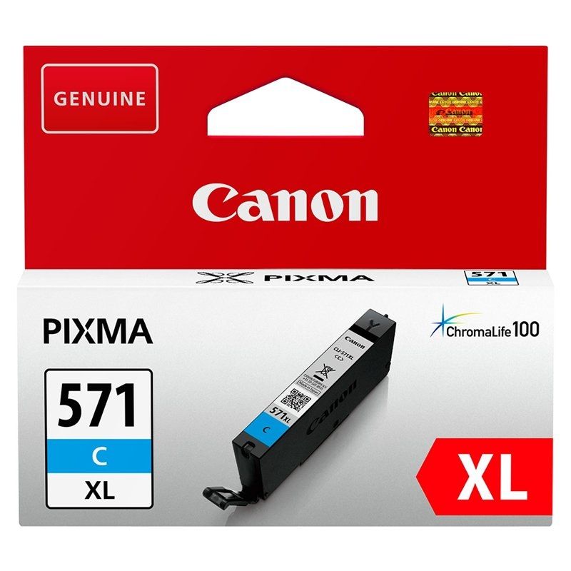 Cartucho de Tinta Original Canon CLI-571CXL Alta Capacidad/ Cian - Ítem