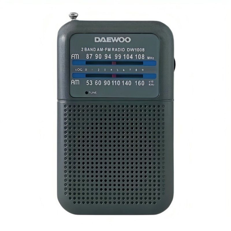 Radio Portátil Daewoo DW1008/ Gris - Ítem
