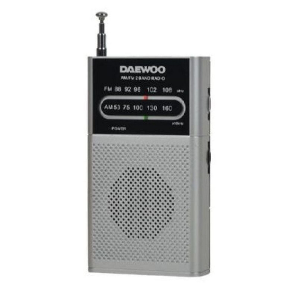 Radio Portátil Daewoo DW1027/ Plata