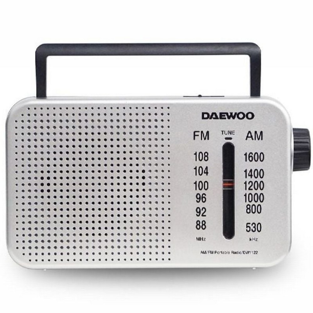 Radio Portátil Daewoo DW1122/ Plata