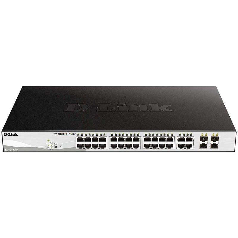 Switch Gestionado D-Link DGS-1210-24P 24 Puertos/ RJ-45 10/100/1000/ PoE/ SFP - Ítem