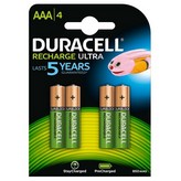 Pack de 4 Pilas AAA Duracell HR03-A/ 1.2V/ Recargables