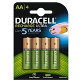 Pack de 4 Pilas AA Duracell HR06-P/ 1.2V/ Recargables