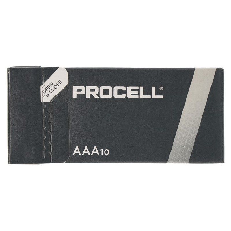 Pack de 10 Pilas AAA L03 Duracell PROCELL ID2400IPX10/ 1.5V/ Alcalinas