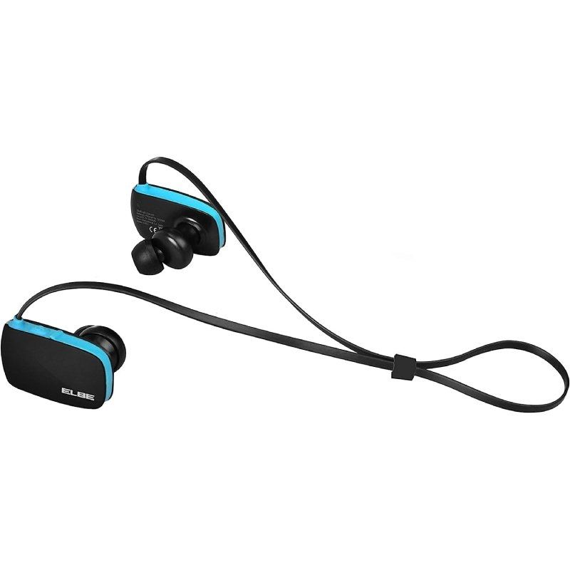 Auriculares Inalámbricos Deportivos Elbe ABT-038-DEP/ con Micrófono/ Bluetooth/ Azul y Negro