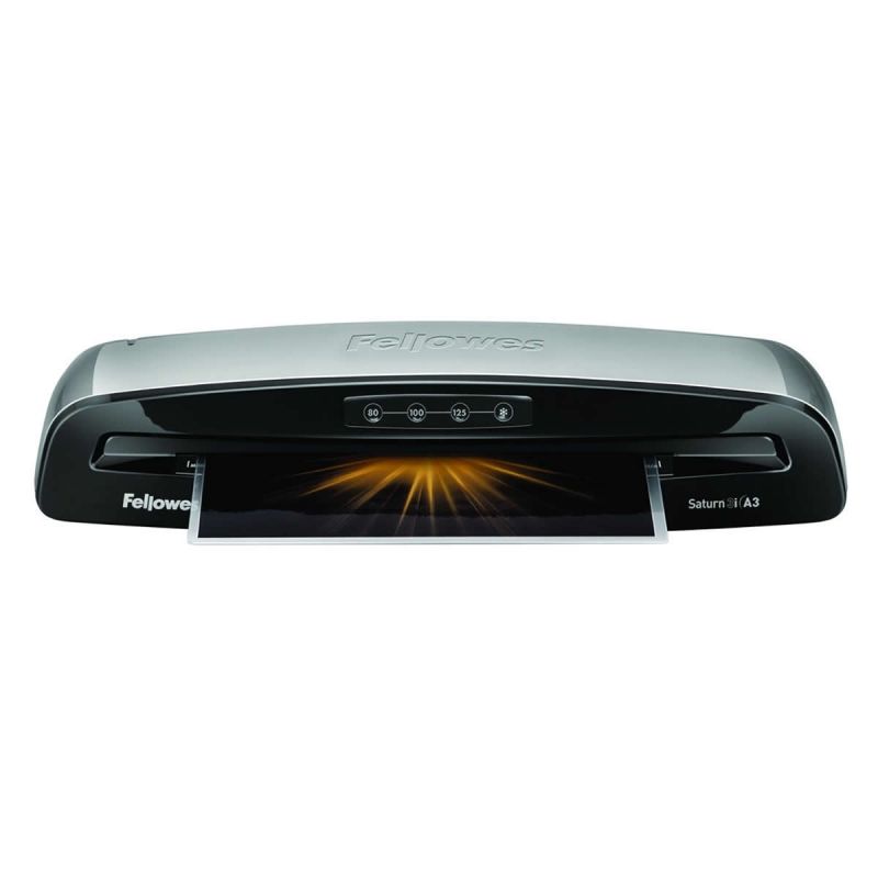 Plastificadora Fellowes Saturn 3I A3/ hasta A3 y 125 Micras/ Gris y Negra