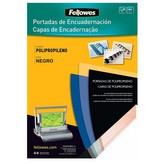 Portadas de Polipropileno Fellowes 54772/ A4/ 500 Micras/ 100 unidades/ Negras