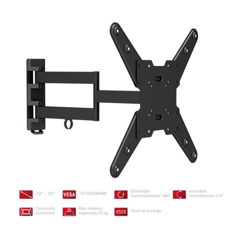 Soporte de Pared Orientable/ Inclinable Fonestar STV-683N para TV de 23-55'/ hasta 35kg - Ítem