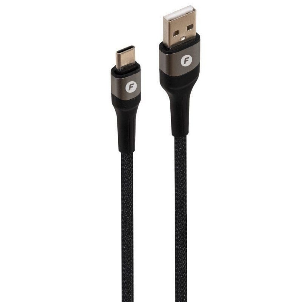 Cable USB 2.0 Tipo-C Fonestar USB-CA/ USB Tipo-C Macho - USB Macho/ 480Mbps/ Hasta 100W/ 1m/ Negro