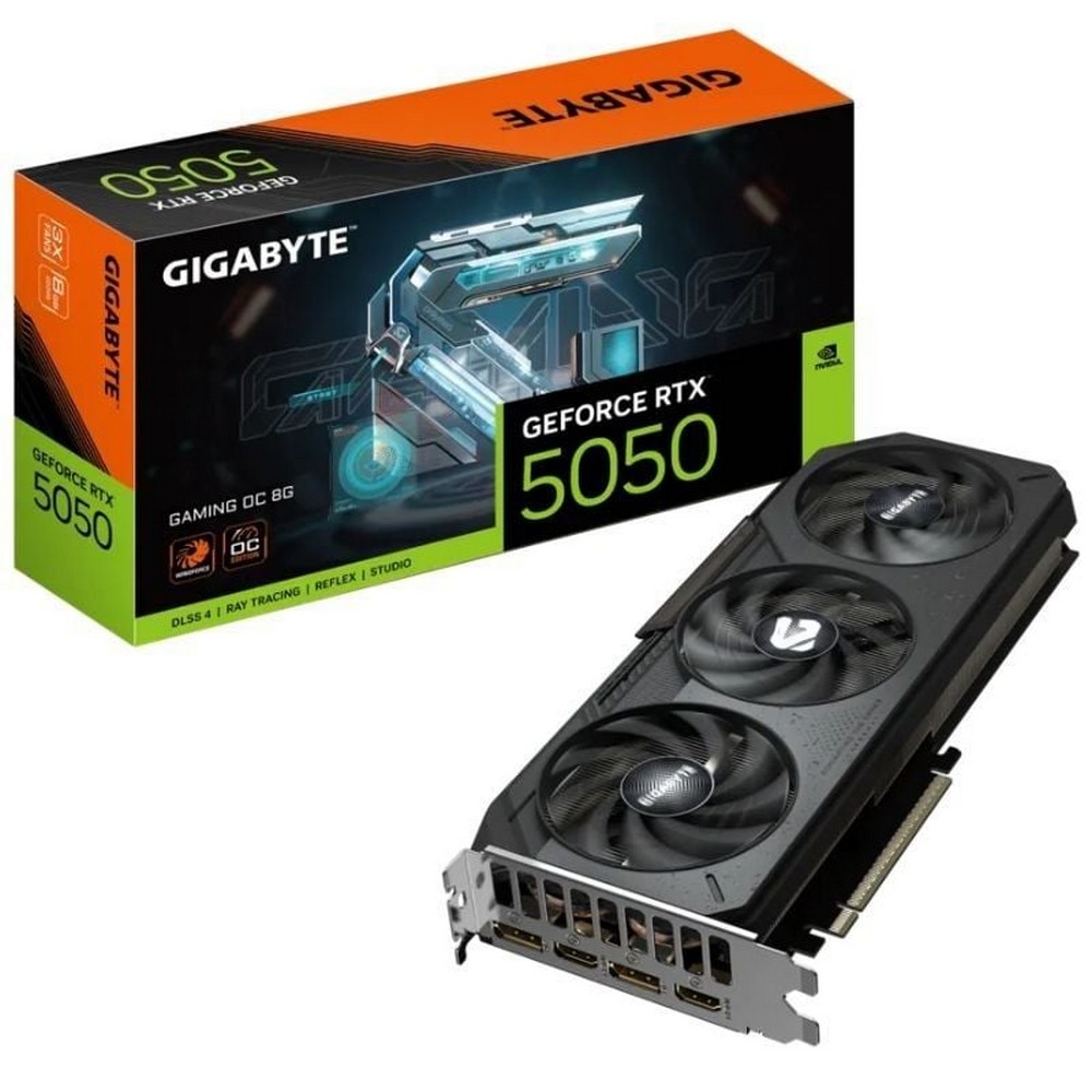 Tarjeta Gráfica Gigabyte GeForce RTX 5050 Gaming OC/ 8GB GDDR6