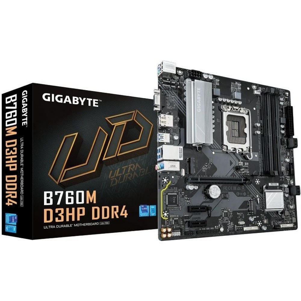 Placa Base Gigabyte B760M D3HP DDR4 Socket 1700/ DDR4/ PCIe 4.0/ Micro ATX