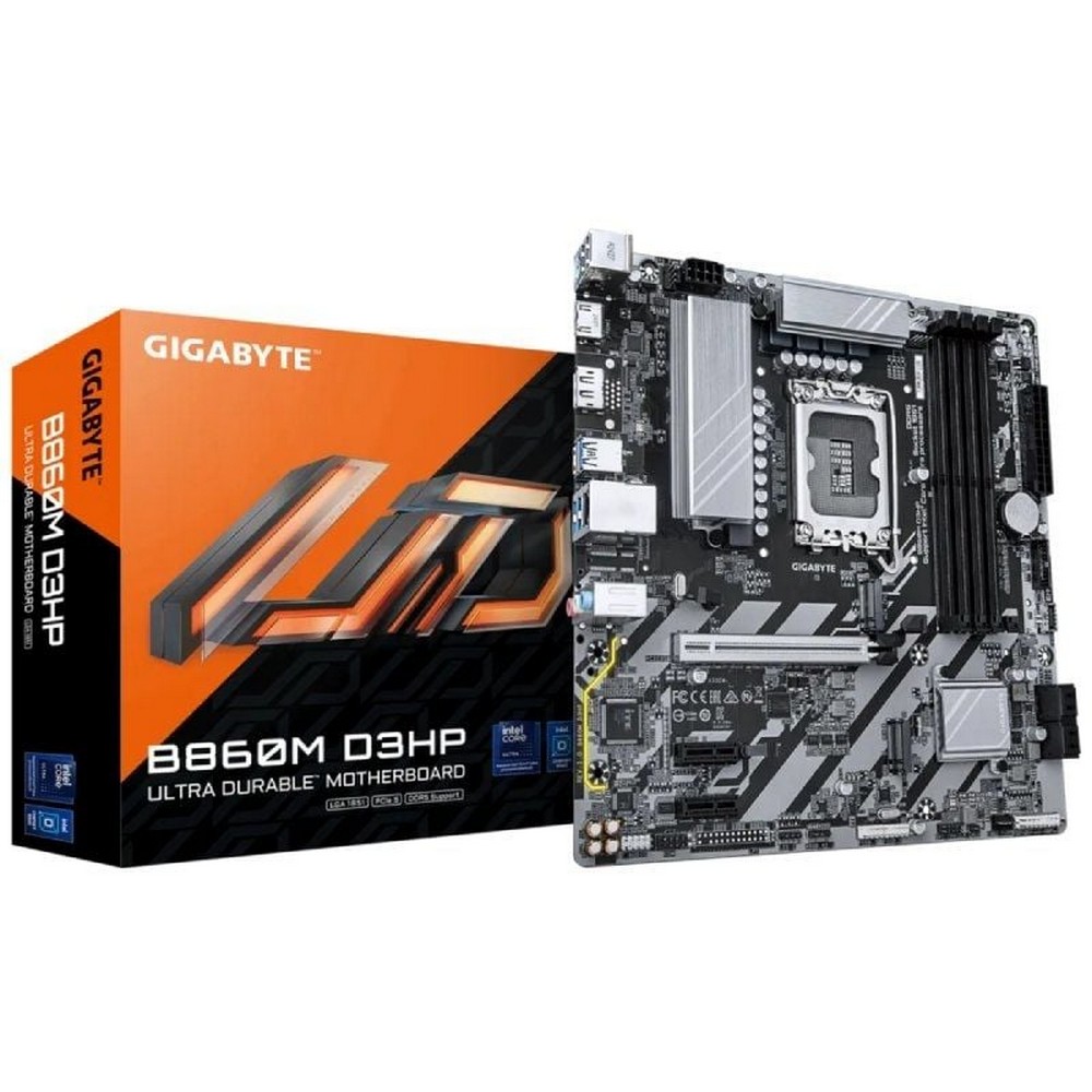 Placa Base Gigabyte B860M D3HP Socket 1851/ DDR5/ PCIe 5.0/ Micro ATX