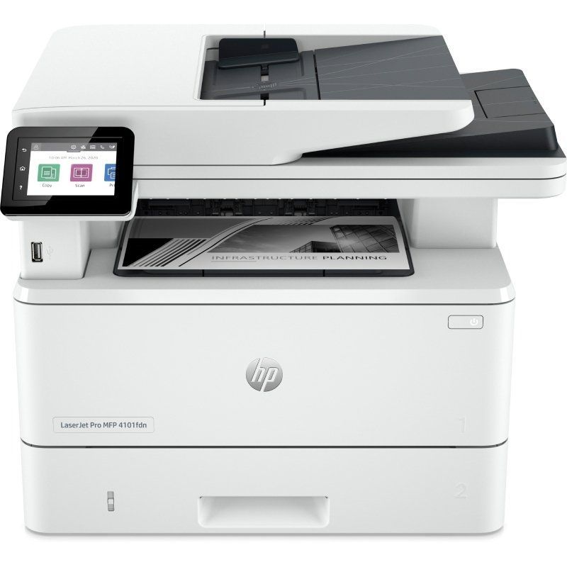 Multifunción Láser Monocromo HP Laserjet Pro 4102FDN Fax/ Dúplex/ ADF/ Blanca - Ítem