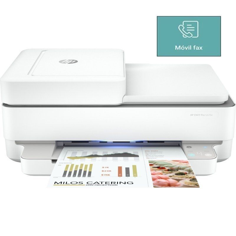 Multifunción HP Envy 6420e WiFi/ Fax Móvil/ Dúplex/ ADF/ Blanca - Ítem