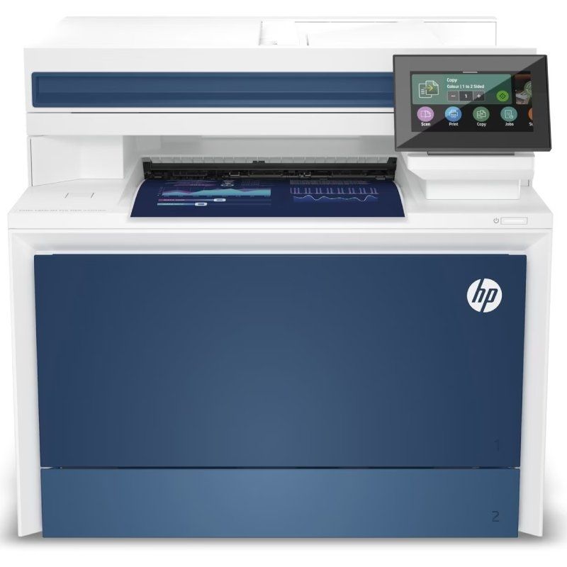 Multifunción Láser Color HP LaserJet Pro 4302fdw/ WiFi/ Fax/ Dúplex/ ADF/ Blanca y Azul - Ítem