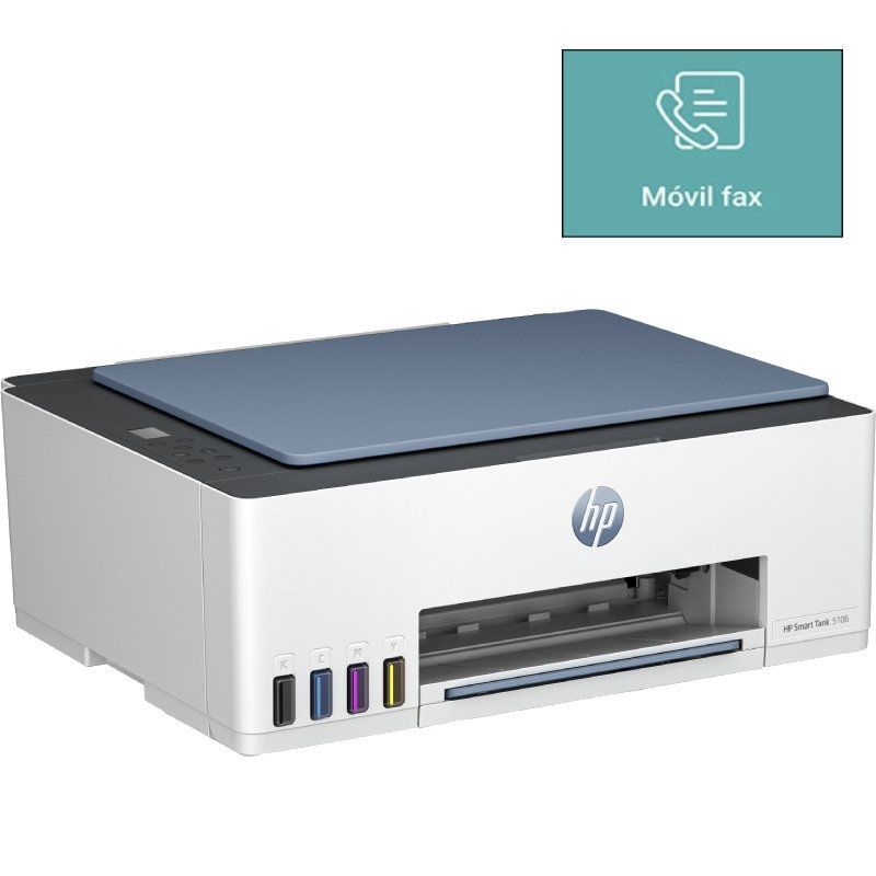Multifunción Recargable HP Smart Tank 5106/ WiFi/ Fax Móvil/ Blanca - Ítem
