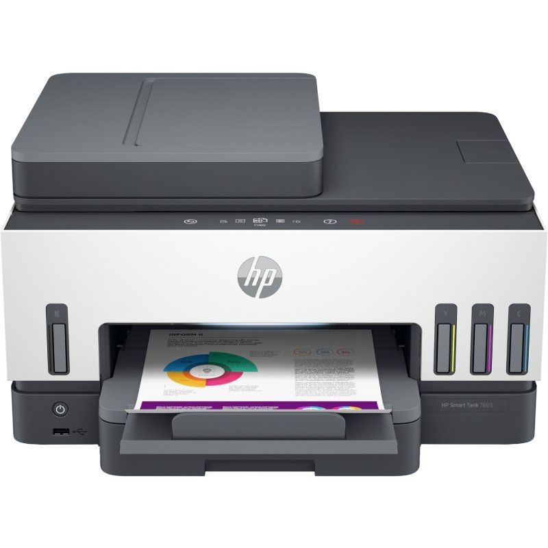 Multifunción Recargable HP Smart Tank 7605 WiFi/ Fax/ Dúplex/ Blanca - Ítem
