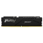 Memoria RAM Kingston FURY Beast 8GB/ DDR5/ 6000MHz/ 1.1V/ CL36/ DIMM