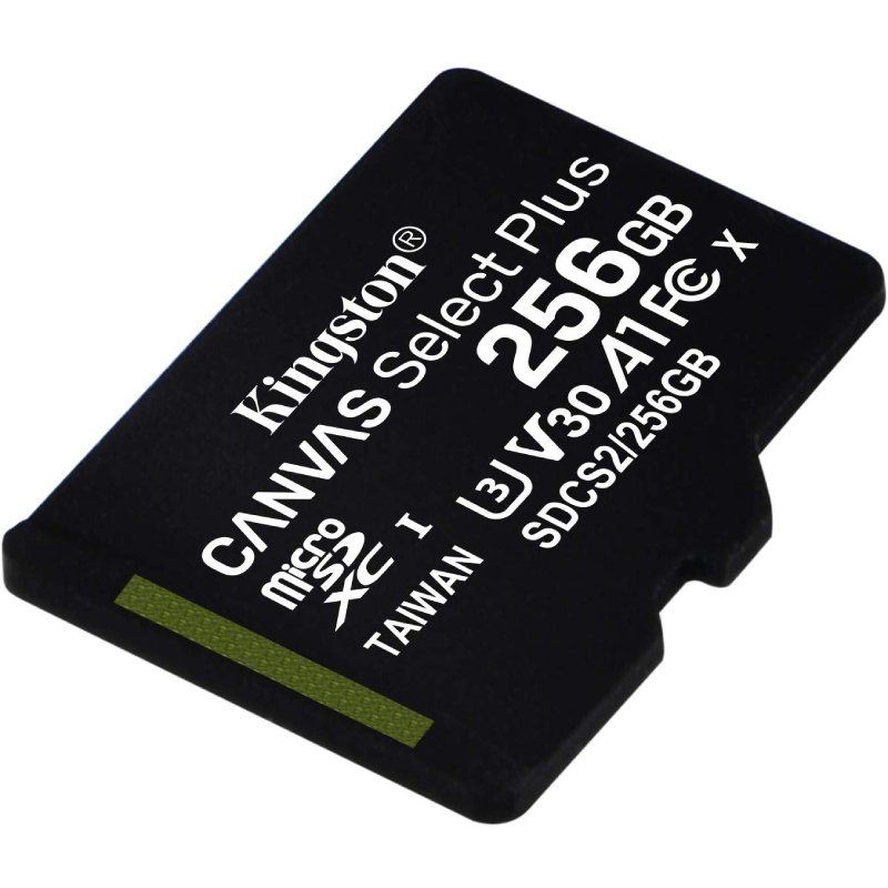 Tarjeta de Memoria Kingston CANVAS Select Plus 256GB microSD XC/ Clase 10/ 100MBs - Ítem