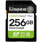 Tarjeta de Memoria Kingston CANVAS Select Plus 256GB SD XC/ Clase 10/ 150MBs