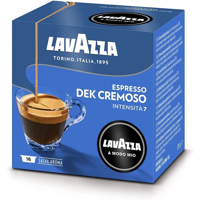 Cápsula Lavazza Cremosamente Dek para cafeteras A Modo Mio/ Caja 16