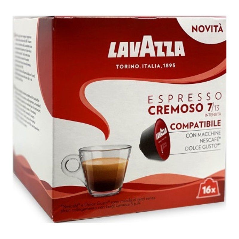 Cápsula Lavazza Espresso Cremoso para cafeteras Dolce Gusto/ Caja de 16