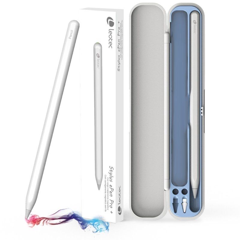 Lápiz Electrónico Leotec LESTP03W Stylus ePen Pro+ para iPad y iPad Pro/ Blanco